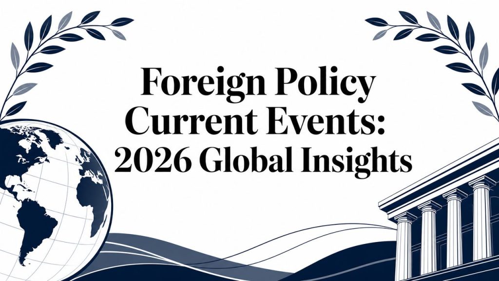 Foreign Policy Current Events: 2026 Global Insights